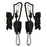 2 x 2Pack - Rope Ratchet - Adjustable Grow Light Rope Clip Carabiner Light Hanger